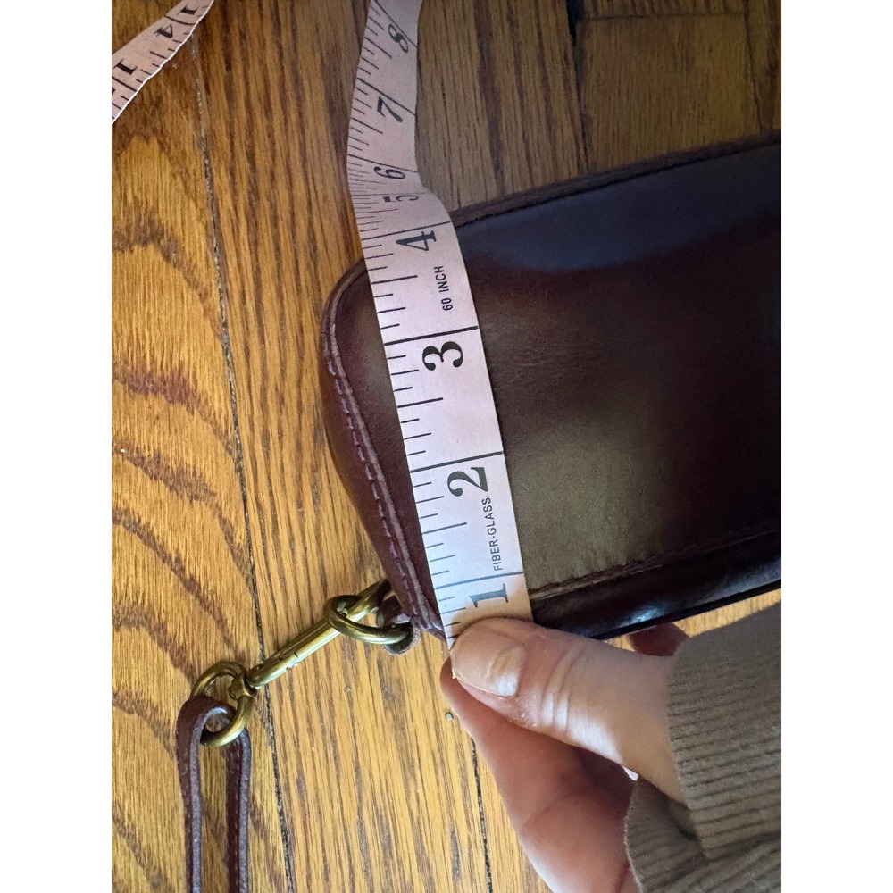 Madewell The Box Leather Carabiner Mini Crossbody Bag Espresso Bean OS - Picture 9 of 10